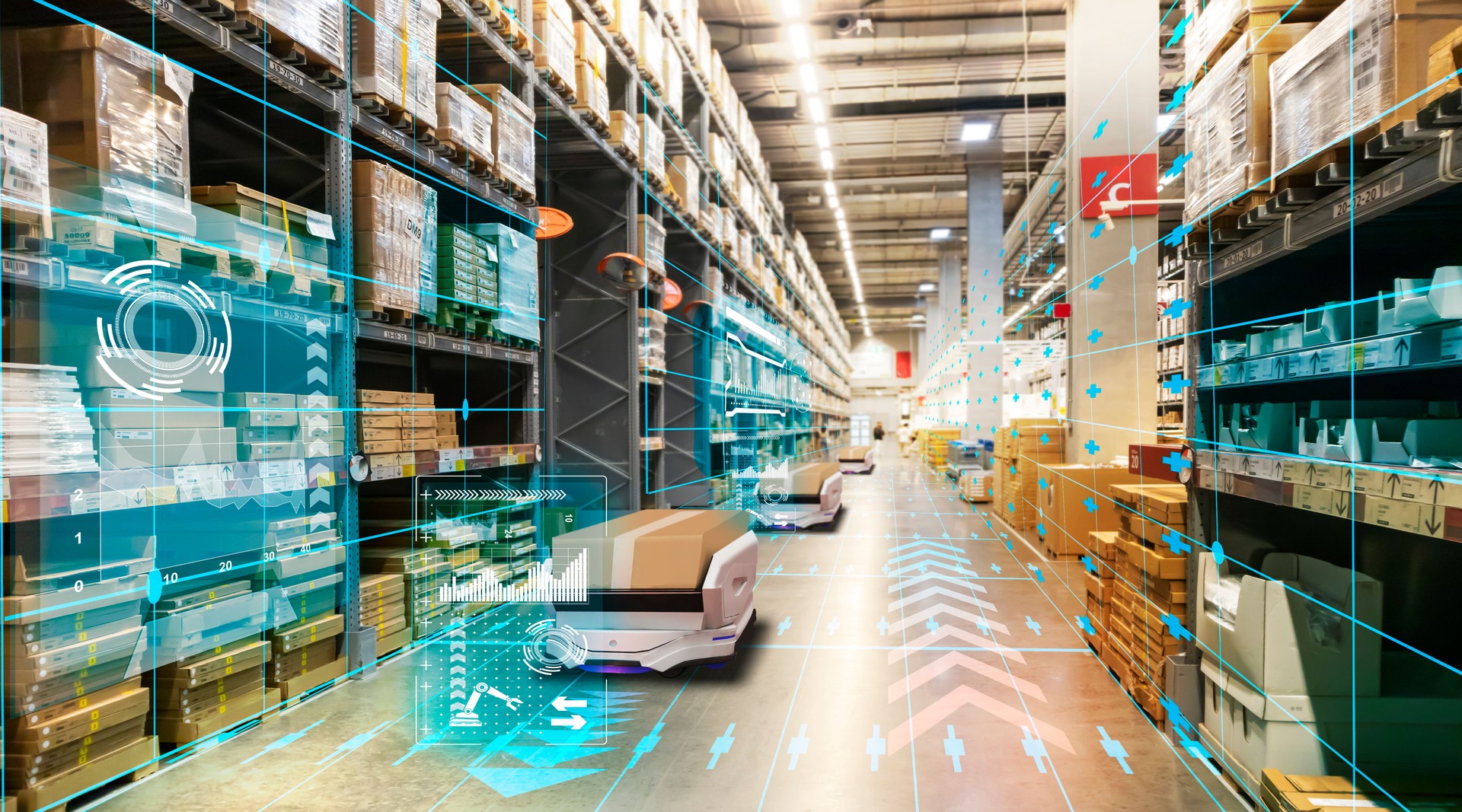 Warehouse management with automated robotics,Warehousing and Technology Connections.,using automation in product management,AI systems for work